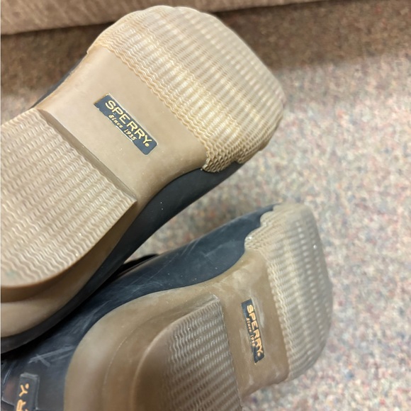 Sperry Kids Black and Brown Rain Boots - Picture 5 of 6